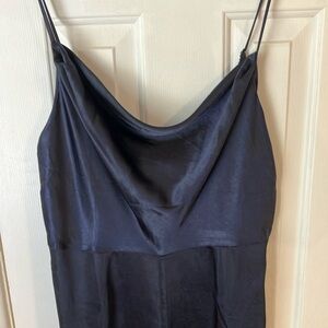 Navy blue Lush Satin Jumpsuit